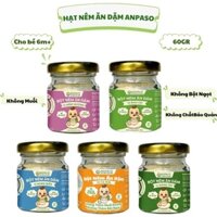 Hạt Nêm Cho Bé Ăn Dặm Anpaso - Gia Vị Ăn Dặm Cho Bé Vị Rau Củ,Nấm Hương,Rong Biển,Cà Rốt,Măng tây