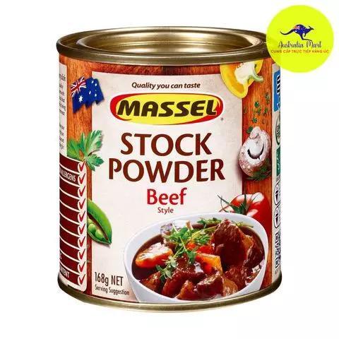 Hạt nêm hương vị bò Massel Stock Powder Beef - 168g