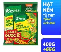 Hạt nêm Knorr Thịt Thăn, Xương Ống & Tủy 400g - Tặng Knorr Thịt thăn xương ống 65g