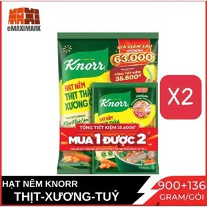 Hạt nêm thịt thăn, xương ống và tủy Knorr gói 2kg