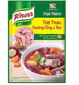 Hạt nêm thịt thăn, xương ống và tủy Knorr gói 170g