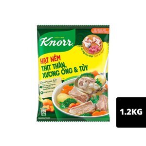 Hạt nêm thịt thăn, xương ống và tủy Knorr gói 1200g