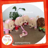 {Hát nhạc Tiếng Việt} đồ chơi chó bông biết kêu, biết đi, biết lắc mông siêu xinh thân thiện với bé yêu