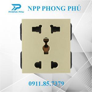 Hạt ổ cắm đôi 3 chấu EL-005