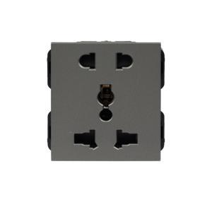 Hạt ổ cắm đôi 3 chấu EL-005