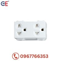 Hạt ổ cắm đôi ba chấu Panasonic giá rẻ – WEV1582SW