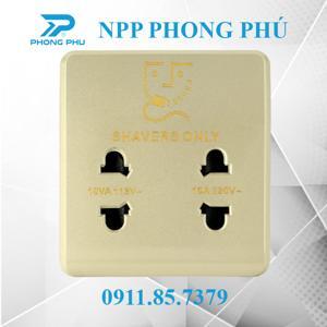 Hạt ổ cắm đôi cho máy cạo râu màu vàng EL-702