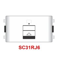 Hạt ổ cắm mạng Vanlock Sino RJ45 Cat6 SC31RJ6 có màn che