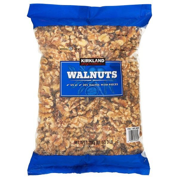 Hạt óc chó sấy khô Kirkland Signature Walnuts 1.36 kg