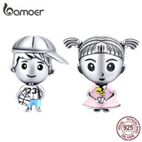 Hạt phụ kiện Bamoer bạc 925 làm vòng đeo tay thời trang xinh xắn