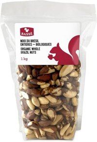 Hạt quả hạch hữu cơ – ORGANIC BRAZIL NUTS 1kg – BASSÉ – date 12/2026