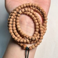Hạt rung nóng trăm hạt Jing tám mặt hạt cây bách nguyên bản 108 hạt cầu nguyện Phật giáo kiểu Tây Tạng đôi mặt ma mịn màng vòng tay nam nữ