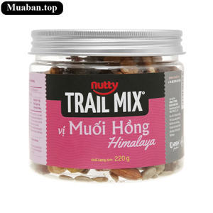Hạt sấy hỗn hợp Nutty Trailmix vị muối hồng 220g