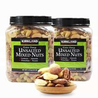 HẠT SẤY KHÔ KHÔNG MUỐI KIRKLAND SIGNATURE UNSALTED MIXED NUTS 1.13KG MỸ