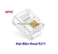 Hạt thoại RJ11, Đầu bấm điện thoại Cat3 RJ11 4Pin, PicoLink PN; PL-19111
