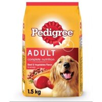 Hạt thức ăn khô cho chó trưởng thành Pedigree 1.5kg