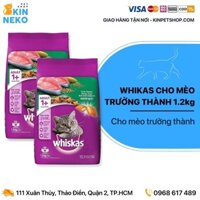Hạt thức ăn Whiskas cho mèo trưởng thành 1.2kg giá rẻ vô địch