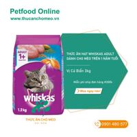 Hạt Whiskas Adult vị Cá Biển cho mèo trưởng thành – 3kg