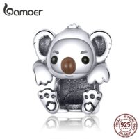 Hạt Xỏ Bamoer Scc1304 Bằng Bạc 925 Hình Gấu Koala Độc Đáo Thời Trang