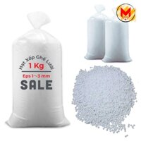 Hạt xốp trắng 1KG chuyên nhồi gối lười, đỡ cổ, trang trí noel, Handmade