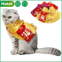 Hateli Mèo Quà Sinh Nhật Quần Áo Mèo Đường Phù Hợp Với Phong Bì Đỏ Áo Choàng Lễ Hội Chó Bốn Mùa Áo Ấm Áp 2025 Trang Phục Năm Mới Trung Quốc Quần Áo Gió Dây Nơ Thú Cưng