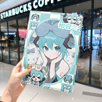 Hatsune Miku 2024 ipad10 Vỏ bảo vệ pro2018 Apple mini6 Áo khoác ipod9 Mini 4 Shell air5 Thích hợp cho 2 Máy tính bảng 3 có khe cắm bút 10th 6th 8th Thế hệ ioad giảm 30% Hai kích thước