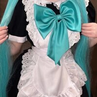 Hatsune Miku cos Cỏ Xanh Phụ Kiện Chính Hãng Ốp Lưng Trang Trí JK Nơ Phụ Kiện Thắt Nơ Đầm