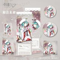 Hatsune Miku Hatsune Miku Bộ Nhân Vật Trò Chơi Hàng Hóa Móc Khóa Thanh Laser Vé Bưu Thiếp Thẻ Nhỏ Quà Tặng Bộ Sưu Tập