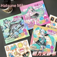Hatsune Miku Từ Yên Tĩnh Sách Sáng Tạo Anime Cô Gái Yên Tĩnh Sách Từ Trang Điểm Cảnh Handmade Nhãn Dán Đồ Chơi Giáo Dục Sách
