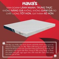 Havas | Nệm foam Summer | Kết hợp Công nghệ CNC 5 vùng nâng đỡ tối ưu và Vải Bamboo thoáng mát tự nhiên