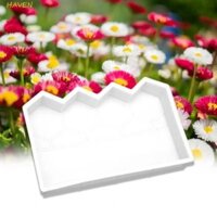 Haven Hàng rào sân vườn Khuôn gạch xi măng, Khuôn trang trí gạch cổ DIY, Phụ kiện trang trí sân bằng nhựa Tấm chắn sóng có thể tái sử dụng Giường bên mô hình sân sau