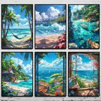 Hawaii Lahaina Vintage Du Lịch Núi Bãi Biển Phong Cảnh Poster Canvas Tranh Treo Tường Nghệ Thuật Hình Ảnh Phòng Hiện Đại Trang Trí Nhà Cuadros