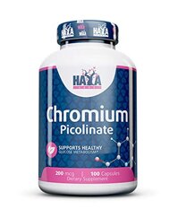 HAYA Labs Chromium Picolinate 200mcg. / 100 caps. Natural Fat Burner with Chromium Picolinate