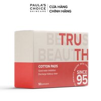 [HB GIFT] - Hộp bông tẩy trang 26th Paula's Choice thiên nhiên - 50 miếng/Hộp - Trị giá 100K