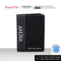 [HB GIFT – Quà tặng không bán] Ví đựng passport Vichy cao cấp màu đen