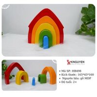 (HB498) Bộ xếp hình ngôi nhà