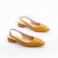 HC SANG CHẢNH Giày Búp Bê 2cm Hở Gót Mũi Vuông Khóa Vuông Pixie X450 . . RẺ ĐẸP . new mùa thu NEW NEW