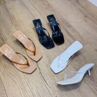 HC SANG CHẢNH Guốc nữ 5p quai kẹp ngón gót nhọn chuẩn ảnh . . RẺ ĐẸP . new mùa thu NEW NEW