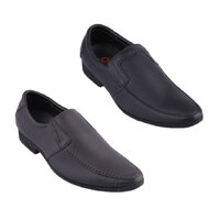 HC7705-06 - Giày tây nam Huy Hoàng viền chỉ màu nâu, đen - Nâu - 41