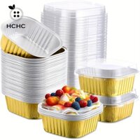 Hchc 50 Chiếc Khuôn Bánh Cupcake Mini Mousse Dùng Một Lần