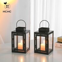 Hchc Đèn lồng treo ngoài trời Quà tặng lễ hội lãng mạn màu đen