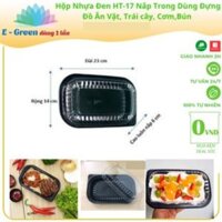 [HCM] 100 Hộp HT-17 Đựng Thức Ăn Nhựa Dùng Một Lần, hộp đựng cơm văn phòng an toàn tiện lợi