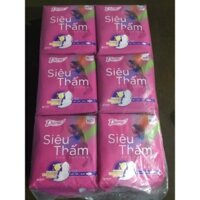 HCM - (23cm Dày Cánh) Lốc 6 Gói Băng vệ sinh Diana siêu thấm maxi cánh (dày cánh) 8 miếng - Date luôn mới