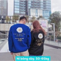 [HCM] (40-65kg) Áo Sweater in họa tiết chất nỉ bông