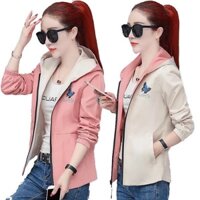 (HCM) Áo khoác dù nữ mặc được 2 mặt họa tiết xinh xắn che mưa cản nắng -Thời Trang Siêu xinh , tôn dáng hottrend