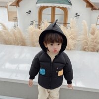 (HCM) ÁO KHOÁC PHAO TRẺ EM CHẰN BÔNG 3 LỚP CÓ MŨ ẤM ÁP MÙA ĐÔNG - GIỮ ẤM CƠ THỂ CỰC TỐT CHO CÁC TRẺ EM JANGMY