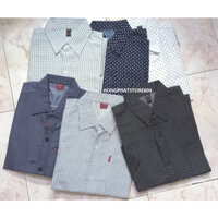 [HCM] Áo Sơ Mi Nam Trung Niên Tay Ngắn Họa Tiết Bông Đẹp Hongphatstore Size Từ 60-80kg