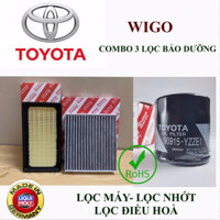 [HCM] Bộ 3 lọc bảo dưỡng ô tô Toyota wigo,Quà tặng