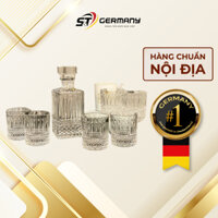 HCM Bộ bình rượu pha lê Bohemia Windsor gồm 1 bình đựng rượu 850ml và 6 cốc 320ml nội địa Đức GermanySnT 520100