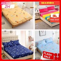 [HCM] Bộ Ga Gối kèm vỏ gối ôm 4 Món ,Ga đã bo chun kích thước 1M4/1M5/1M6x2M, Ga Nệm 1M4/1M5/1M6 NHIỀU MẪU MỚI